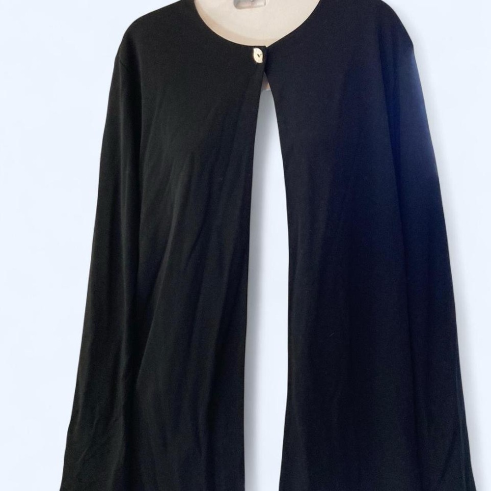 Black long sleeve cardigan with button detail M Kate hill